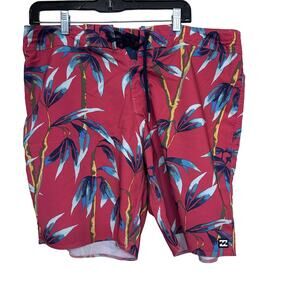 Billabong men's swim trunks tropical sz 36 Sundays Pro Coastalcore Hawiiaan